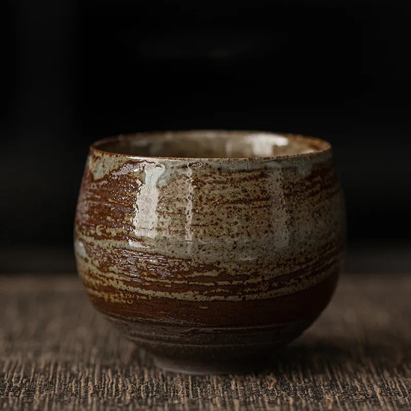 1 Pc Handmade Ceramic Pottery Teacup Tea Bowl Cup Cup Chinese Teaware 70ml