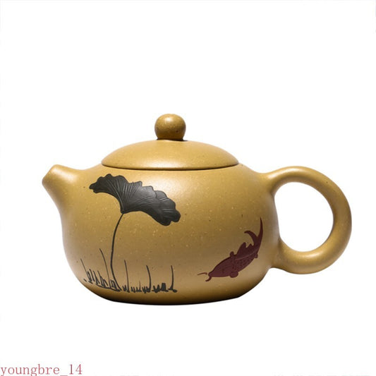 Yixing Tea Pot Purple Clay Xi Shi Teapots Handmade Tea Set