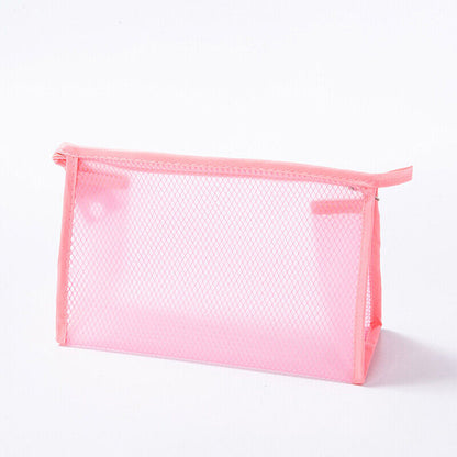 1PC Mesh Travel Cosmetic bag Cosmetic Case Makeup bag Toiletry Organizer