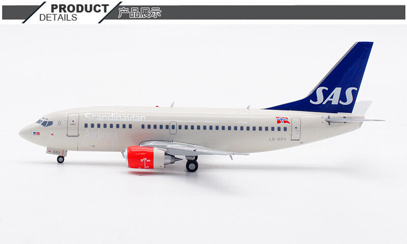 1:200 JC Wings SAS Braathens Scandinavian BOEING B737-500 Airplane Diecast Model