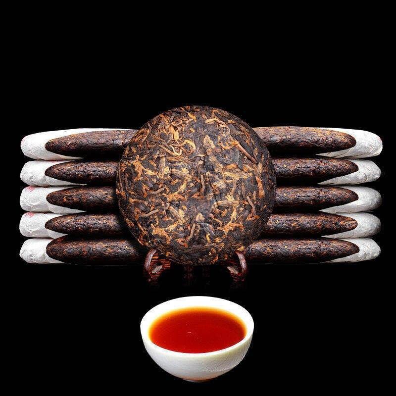 100/300/500g Banzhang Golden Buds Shu Puerh Tea Palace Qizi Fragrance Ripe Tea