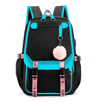 School Bags Teenage Girls Canvas Schoolbag Student Book Bag Teen School Backpack