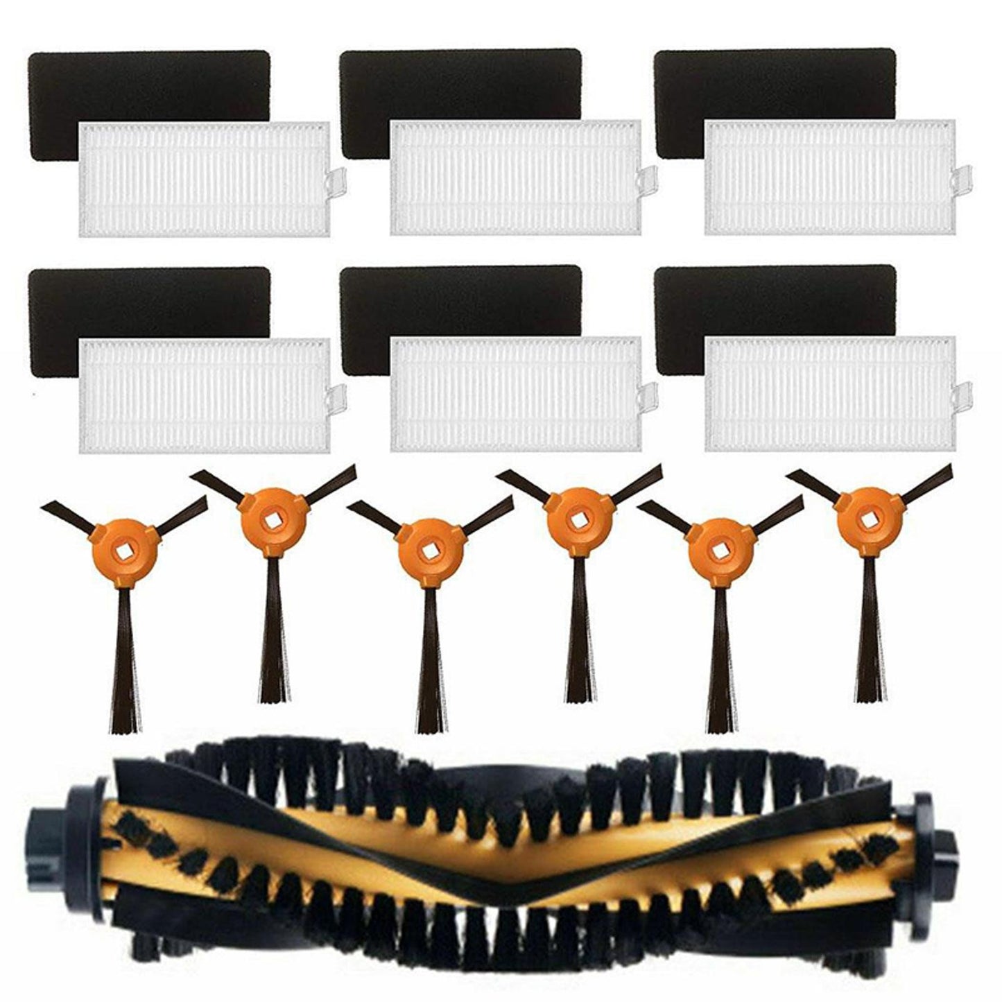 Side/Roll Brush+Filters for EcoVacs Deebot 500 Deebot 600 Deebot 601 Deebot 711