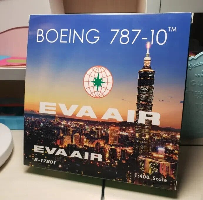 1:400 Phoenix EVA AIR BOEING 787-10 Passenger Airplane Diecast Aircraft Model