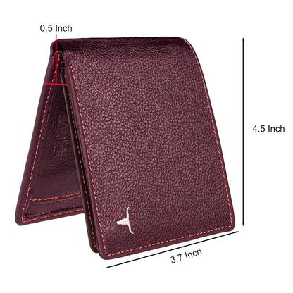 New Brown Bi-Fold Leather Men's Wallet RFID Protection Gift Item