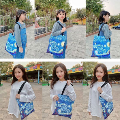 Harajuku Van Gogh Canvas Shoulder Bag Eco Shopping Bag Shopper Bag Tote Bag