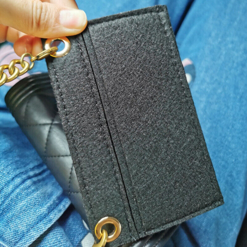 Multi-Pocket Insert Bag Felt Purse Clutch Handbag Liner Wallet Tote Organizer