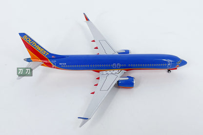 1:400 NG Lite SOUTHWEST AIRLINERS B737MAX8 Passenger Airplane Diecast Model