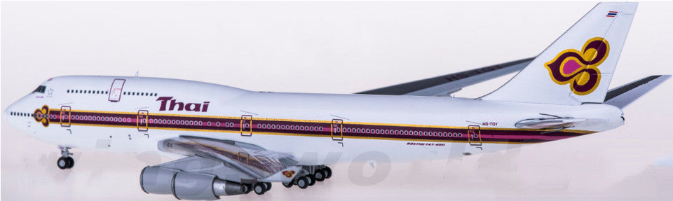 1:400 JC Wings Thai BOEING 747-400 Passenger Airplane Diecast Airplane Model