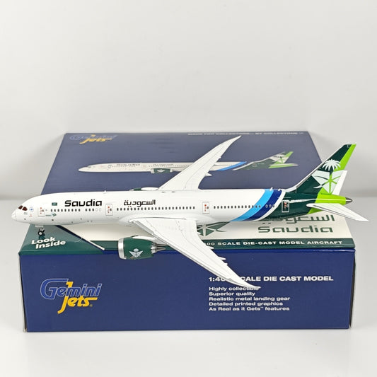 1:400 Geminijets Saudia Boeing 787-9 HZ-ARB Passenger Airplane Diecast Model