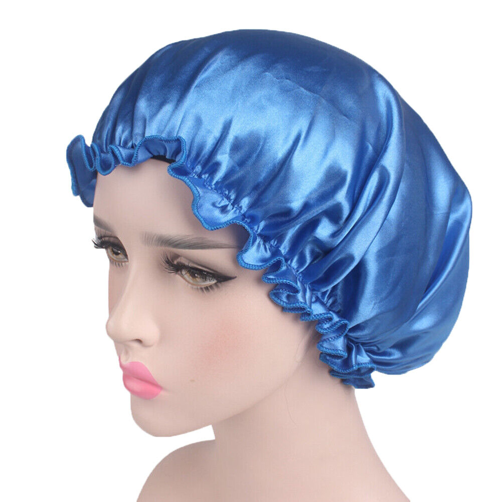 Lady Satin Sleep Hat Hair Care Adjustable Chemo Caps Bonnet Turban Hat Headwraps