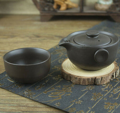 Chinese Sets Purple Clay Tea Pot with Infuser Cup Tea Set Portable Kung Fu Tea