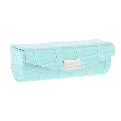 Elegant ABS Synthetic Leather Lipstick Case Bag Flocking Liner Traveling Purse