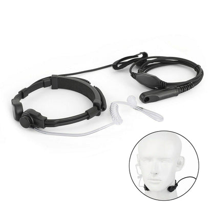 Acoustic Tube Throat Vibration Mic Headset For Baofeng UV-9R Plus BF-9700 GT-3WP