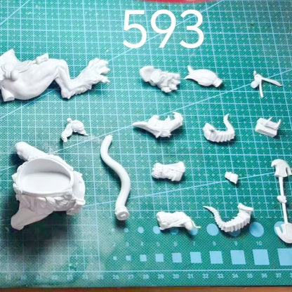 1/24 resin figure model Fantasy Warrior and Lion Mount unassembled unpainted