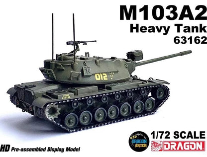Dragon 1/72 American M103A2 Heavy Tank Ornament World Of Tanks 63162 Model Toys