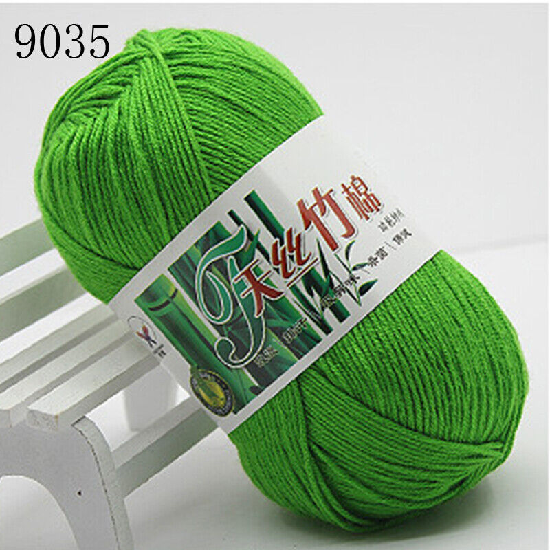 Hot Sale 50g Soft Bamboo Crochet Cotton Yarn Knitting Baby Knit Wool Yarn
