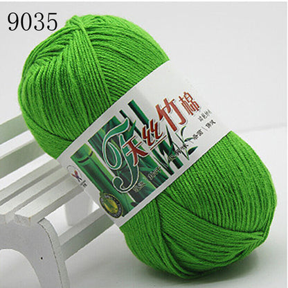 Hot Sale 50g Soft Bamboo Crochet Cotton Yarn Knitting Baby Knit Wool Yarn