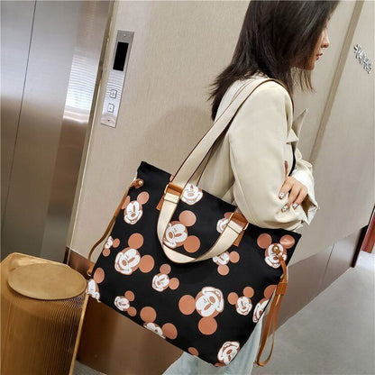 Cute Disney Mickey Mouse Fashion Canvas bag large capacity tote bag shoulder bag