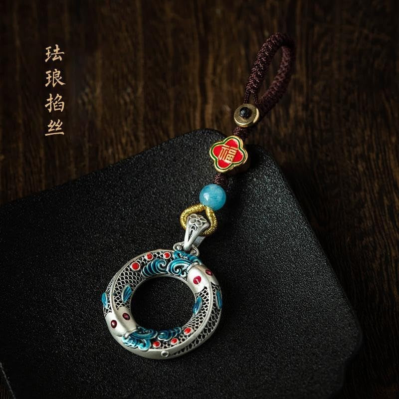 New Good Luck Keychain Feng Shui Amulet Luck Car Keychain