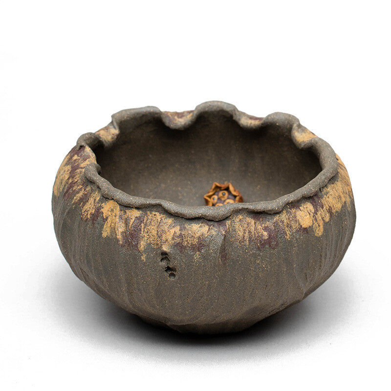 One Cup Handmade Craft Flower Relief Yixing Zisha Qingduan Clay Tea Cup 120ml
