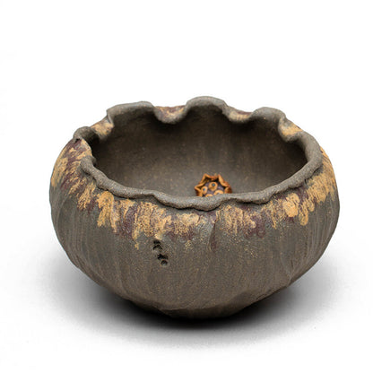 One Cup Handmade Craft Flower Relief Yixing Zisha Qingduan Clay Tea Cup 120ml