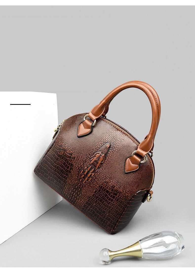 Synthetic Leather Shoulder Bags Large Women Messenger Handbag 25*22*10 CM Zipper