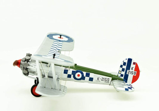 1:72 Bristol Bulldog Biplane Fighter Metal Plane Model,British Royal Air Force