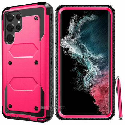 For Samsung Galaxy S22 Plus Ultra 5G Rugged Rubber Hard Shockproof Case Cover