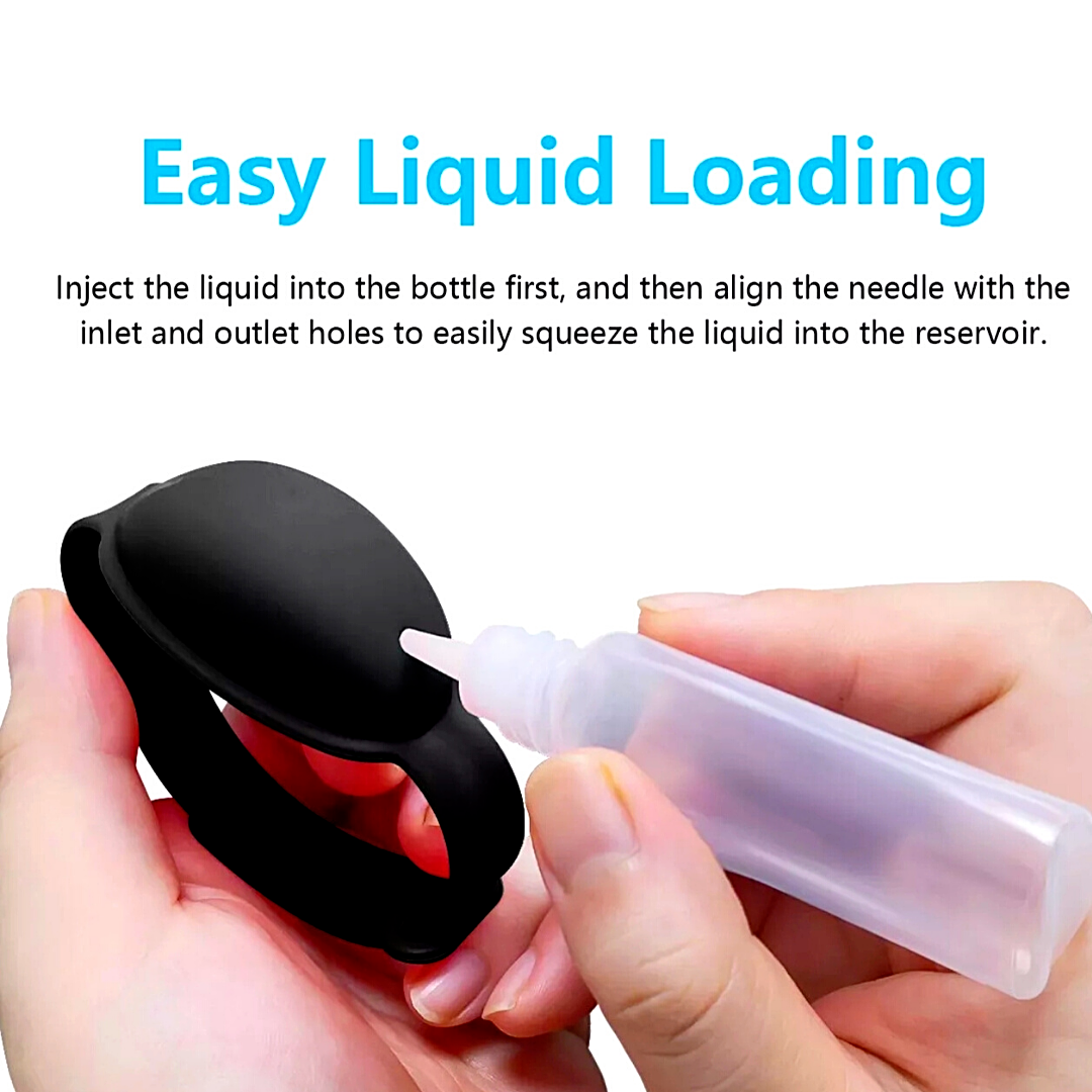 Portable Silicone Soap Bracelet Wristband Hand Dispenser Band Squeeze Bottles X3