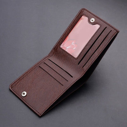 Leather Short Slim Wallet Business Purse Credit Card Holder Wallet Money Bag 1PC