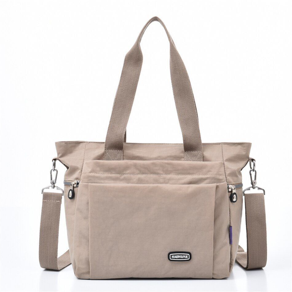 Fall Large Capacity Travel Shoulder Bag Canvas Casual Tote Purse Handbag Nylon