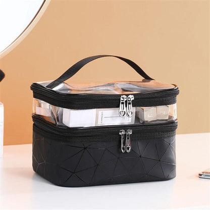 Clear Makeup Bag Cosmetic Travel Purse Waterproof Toiletries Storage 23*17*16CM