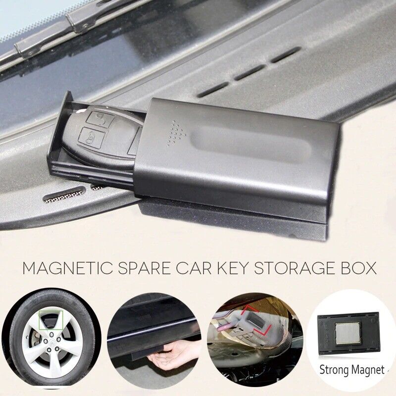 Key Safe Box Magnetic Stash Car Keys Holder Secret Home Office Storage Hideaways