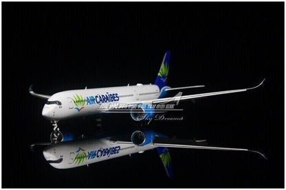 1:400 JC Wings AIR CARAIBES AIRBUS A350-900 Airplane Flap Down Diecast Model