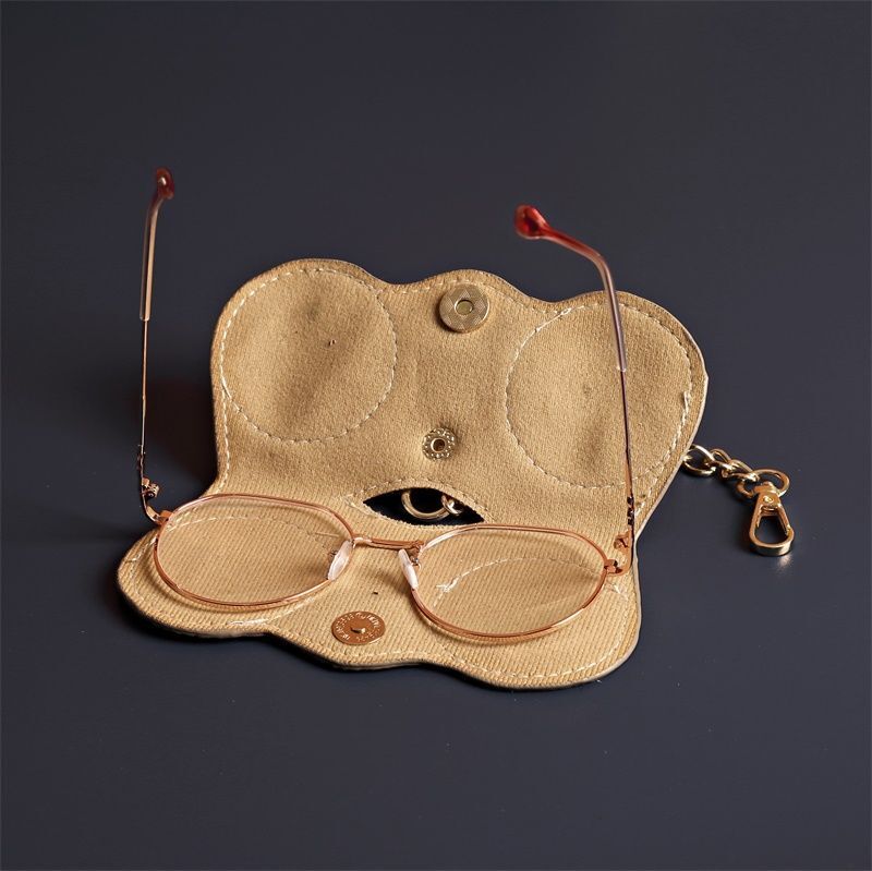 Vintage Glasses Case Luxury Eyewear Accessories Sunglasses Holder Bag 14.5*1*7CM
