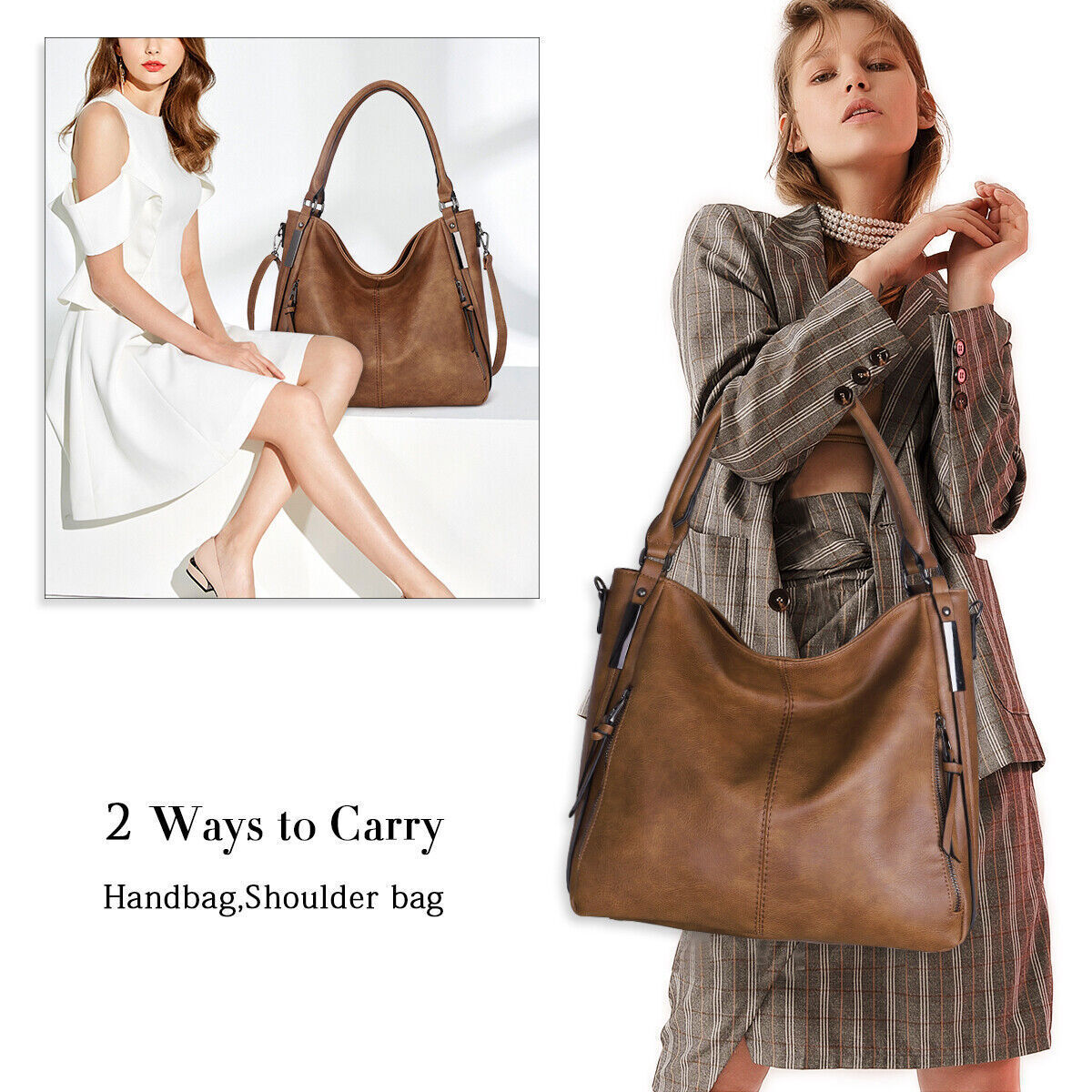 KL928 Women Large Purses PU Leather Shoulder Handbags Crossbody Hobo Bags Gifts