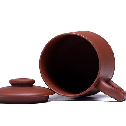 450ml Chinese Yixing Purple Sand Filter Tea Cup Home Office Mug Kung Fu Tea Set