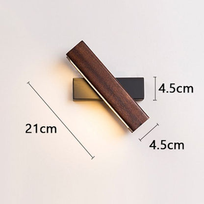 LED Wall Lamp Wooden Nordic Modern Adjustable Lighting Bar Restaurant Decoration