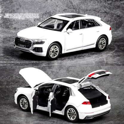 1:24 AUDI Q8 SUV Alloy Car Model Diecast Metal Vehicles Car Model High Simulatio