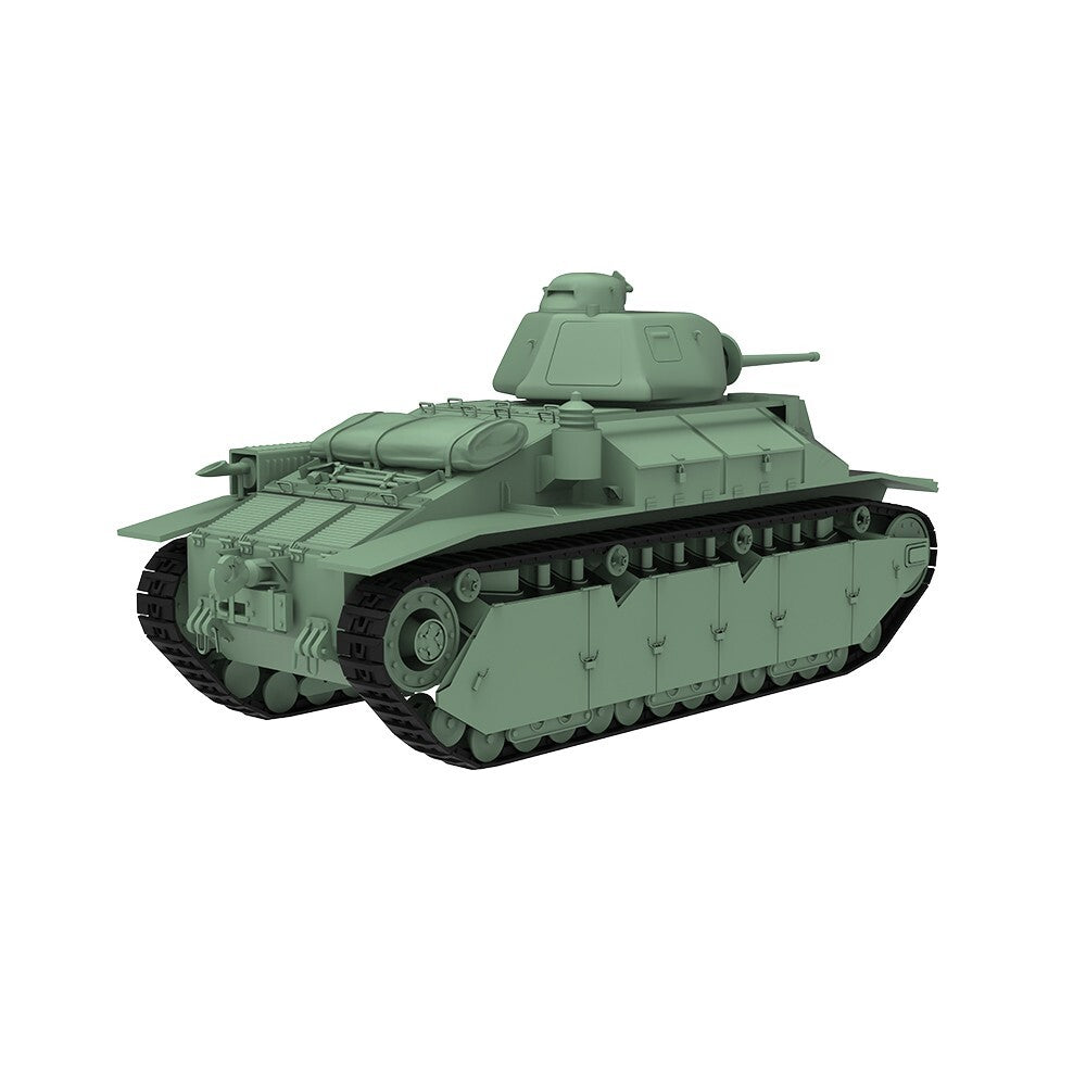 SSMODEL 1/35 Military Model Kit France Medium Tank APX 4 Turret & 47mm Gun