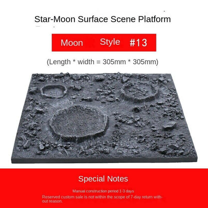 Platform Moon Model Moon Planet Landscape Finished Scene Display Props