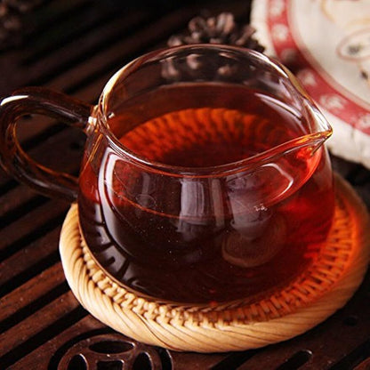 Golden Peacock Premium Shu Puer Cake Ripe Pu-erh Menghai Ripe Puer Tea 357g