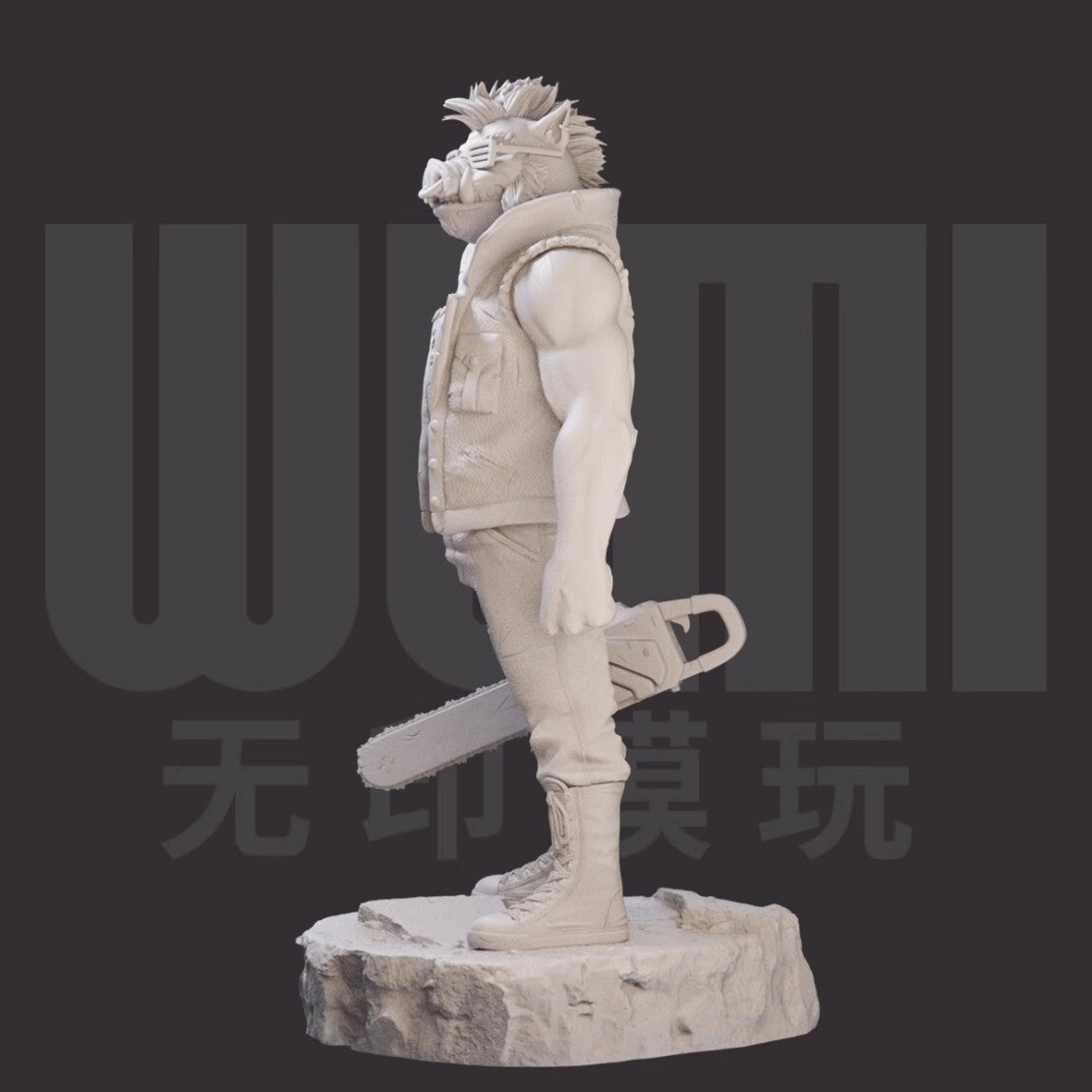 1/24 resin figure model Anime character Pighead Man Unassembled unpainted