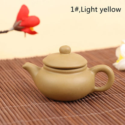 1Pc Purple Clay Finger Teapot Tea Pet Pocket Tea Set Ornaments Tea Decoration