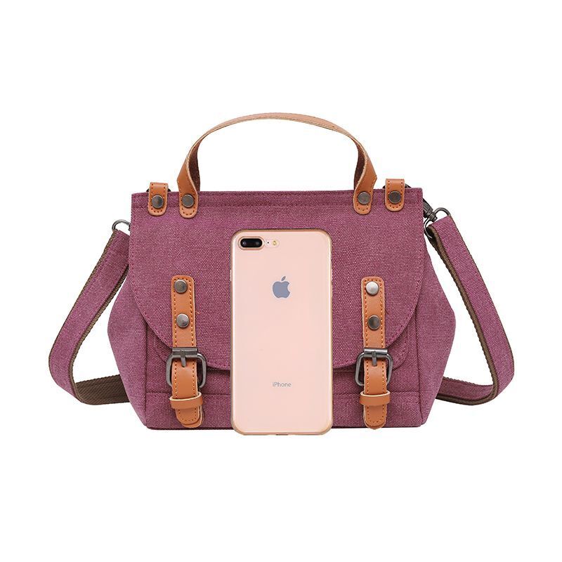 Canvas Hobos Bag Small Handbags Female Purse Shoulder Bags Traveling 22*20*10CM