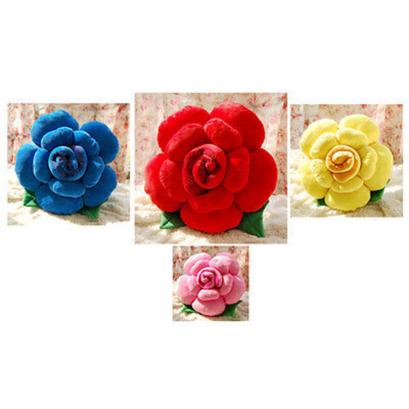 Rose Shape Bed Sofa Chair Throw Cushion Lumbar Pillow Lover Wedding Gift
