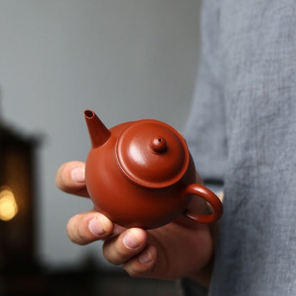 Full Handmade Tea Pot Marked Real Yixing Zisha Zhu Clay Marked Level Pot 150ml