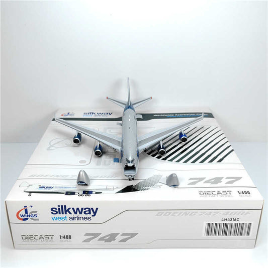 1:400 JC Wings Silkway west airlines BOEING B747-400F Airplane Diecast Model