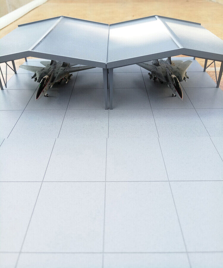 1/200 Airfield Accessories M-0201 Air Force Hangar Scene Model Airport(No Plane)